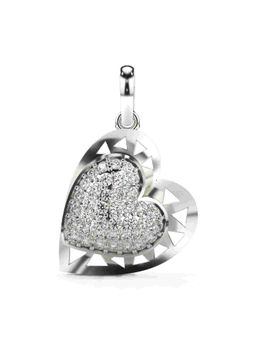 Valanova - Hallmarked 9K White Gold and Certified Lab Grown Diamond 0.47Cts Pendant