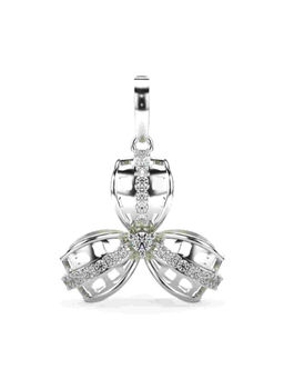 Valanova - Hallmarked 9K White Gold and Certified Lab Grown Diamond 0.34Cts Pendant