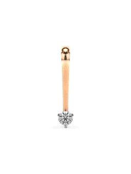 Valanova - Hallmarked 9K Rose Gold and Certified Lab Grown Diamond 0.11Cts Pendant