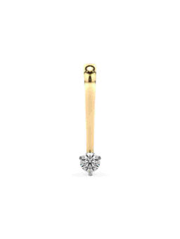 Valanova - Hallmarked 9K Yellow Gold and Certified Lab Grown Diamond 0.11Cts Pendant