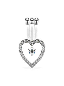 Valanova - Hallmarked 9K White Gold and Certified Lab Grown Diamond 0.31Cts Pendant