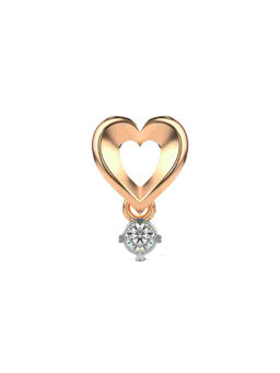 Valanova - Hallmarked 9K Rose Gold and Certified Lab Grown Diamond 0.11Cts Pendant