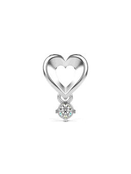 Valanova - Hallmarked 9K White Gold and Certified Lab Grown Diamond 0.11Cts Pendant