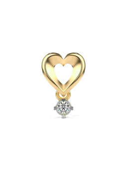 Valanova - Hallmarked 9K Yellow Gold and Certified Lab Grown Diamond 0.11Cts Pendant