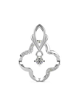Valanova - Hallmarked 9K White Gold and Certified Lab Grown Diamond 0.16Cts Pendant