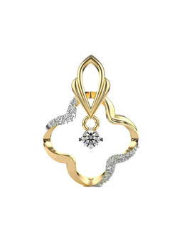Valanova - Hallmarked 9K Yellow Gold and Certified Lab Grown Diamond 0.16Cts Pendant