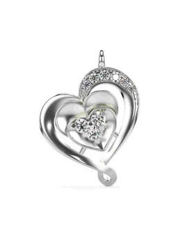 Valanova - Hallmarked 9K White Gold and Certified Lab Grown Diamond 0.24Cts Pendant