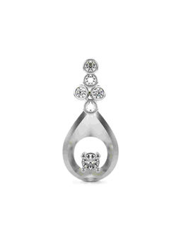 Valanova - Hallmarked 9K White Gold and Certified Lab Grown Diamond 0.18Cts Pendant