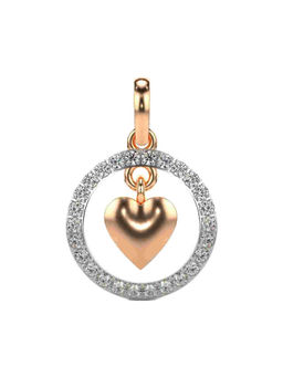 Valanova - Hallmarked 9K Rose Gold and Certified Lab Grown Diamond 0.36Cts Pendant