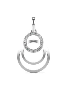 Valanova - Hallmarked 9K White Gold and Certified Lab Grown Diamond 0.15Cts Pendant