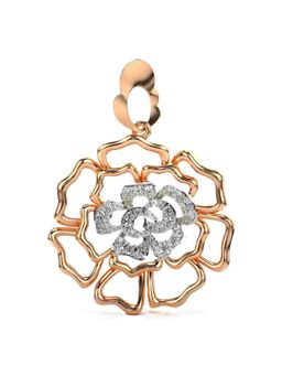 Valanova - Hallmarked 9K Rose Gold and Certified Lab Grown Diamond 0.21Cts Pendant