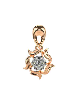 Valanova - Hallmarked 9K Rose Gold and Certified Lab Grown Diamond 0.17Cts Pendant