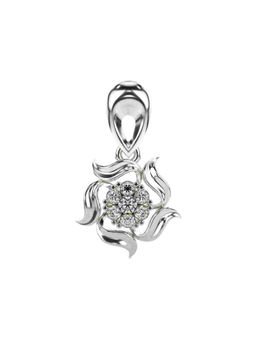 Valanova - Hallmarked 9K White Gold and Certified Lab Grown Diamond 0.17Cts Pendant