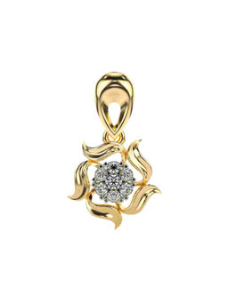 Valanova - Hallmarked 9K Yellow Gold and Certified Lab Grown Diamond 0.17Cts Pendant