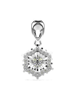 Valanova - Hallmarked 9K White Gold and Certified Lab Grown Diamond 0.30Cts Pendant