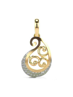 Valanova - Hallmarked 9K Yellow Gold and Certified Lab Grown Diamond 0.16Cts Pendant