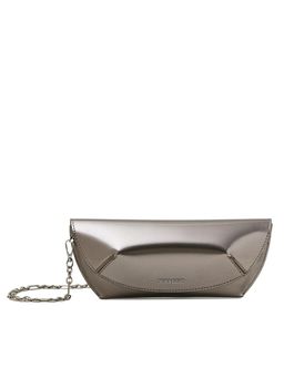 MIRAGGIO - Amber Solid Sling Bag With Detachable Strap - Silver (M)