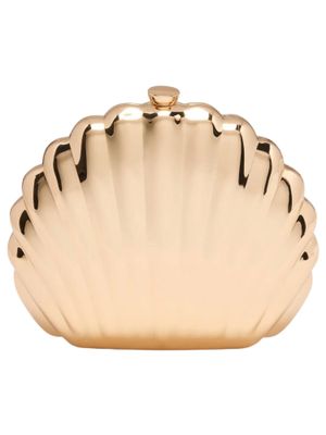 Buy Forever New Gold Selene Shell Hardcase Clutch Online