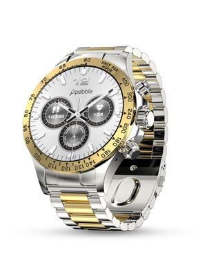 Buy Pebble Zenith 1.53 inch 600 Nits HD Metal Gold Smart Watch