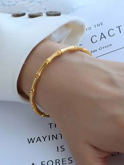 Designs & You - Stainless Steel Gold Plated South Korean Anti Tarnish Bracelet
