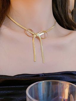 Designs & You - Gold-Plated Anti Tarnish Knotted Chain Necklace