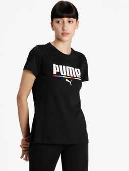 Puma - Heart Women Black T-Shirt