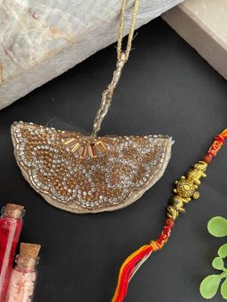 Digital Dress Room - Tortoise/Tassel Lumba Rakhi (Set of 2)