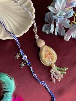 Digital Dress Room - Evil Eye/Tassel Lumba Rakhi (Set of 2)