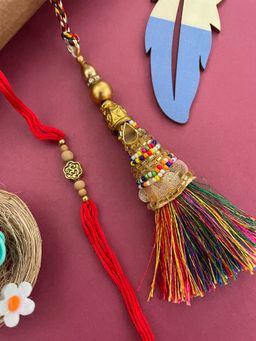 Digital Dress Room - Om Designs/Tassel Lumba Rakhi (Set of 2)