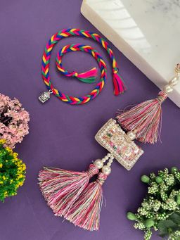 Digital Dress Room - Buddha /Tassel Lumba Rakhi (Set of 2)