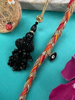 Digital Dress Room - Evil Eye/Tassel Lumba Rakhi (Set of 2)