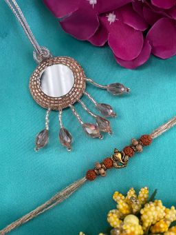 Digital Dress Room - Ganesha/Tassel Lumba Rakhi (Set of 2)