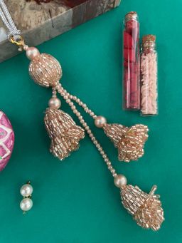 Digital Dress Room - Tassel & Multi Beads Latkan Lumba Rakhi