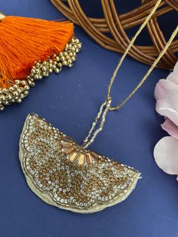 Digital Dress Room - Heart Stone Thread Latkan Lumba Rakhi