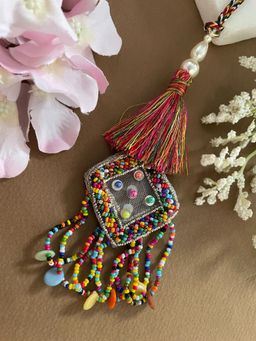 Digital Dress Room - Multi Beads Thread Latkan Lumba Rakhi