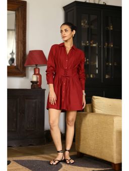 AlterEGO - Ruby - Obi Structured Shirt Dress