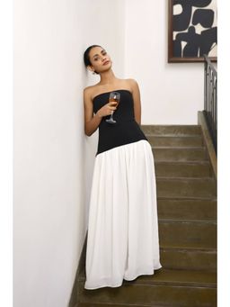 AlterEGO - Vine-Dual Tone Drop Waist Dress