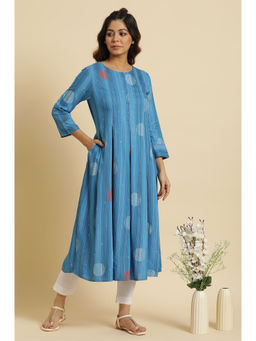 W - Blue Stripes Kurta