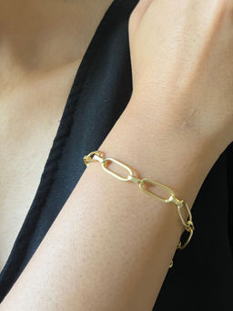 Johori - Paper Clip Chain Bracelet Gold Plated