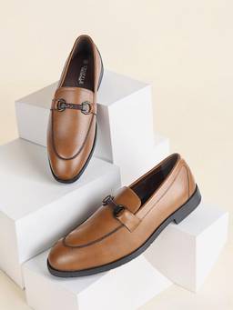 Truffle Collection - Women Tan Synthetic Leather Loafers