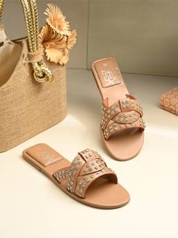 Zebba - Women Nude Flats