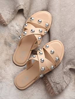 Zebba - Women Beige Elara Flats