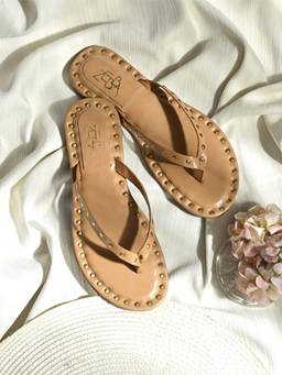 Zebba - Women Beige Aisle Flats