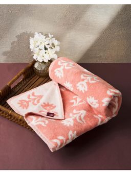 Fabindia - Pink Vikal Woven Cotton Bath Towel