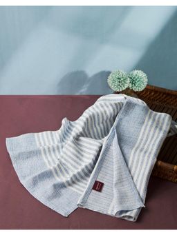 Fabindia - Blue Shahi Woven Cotton Hand Towel (Pack of 2)