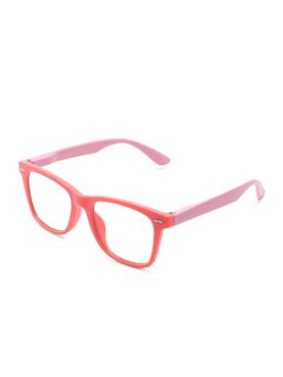 Intellilens - Unisex Wayfarer UV Protected Kids Computer Glasses for Eye Protection Pink (48-17-130)