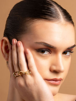 PANASH - Gold-Plated Adjustable Ring