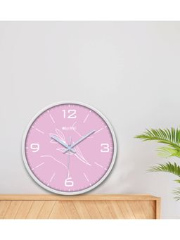 Olive Tree - Pink Floral Wall Clock