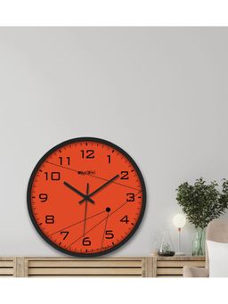 Olive Tree - Orange Printed Wall Clock