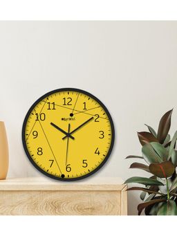 Olive Tree - Yellow Printed Wall Clock